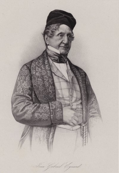 Jean-Gabriel Eynard, schweizisk bankmand (gravering) af Swiss School