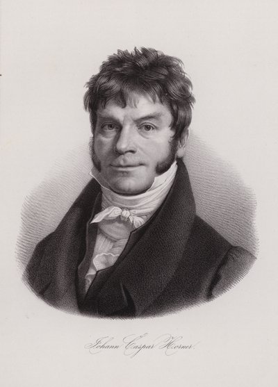 Johann Caspar Horner, schweizisk fysiker, matematiker og astronom (gravering) af Swiss School