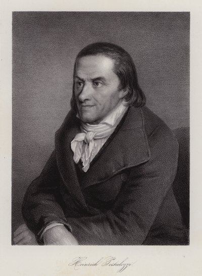 Johann Heinrich Pestalozzi, schweizisk uddannelsesreformator (gravering) af Swiss School