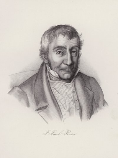 Johann Jakob Buser, schweizisk politiker (gravering) af Swiss School