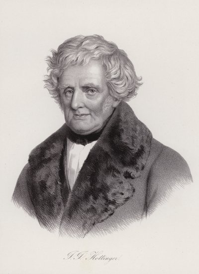 Johann Jakob Hottinger, schweizisk historiker (gravering) af Swiss School