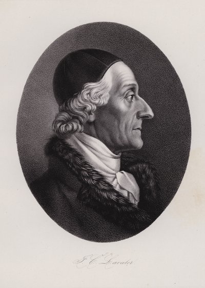 Johann Kaspar Lavater, schweizisk forfatter og fysiognom (gravering) af Swiss School