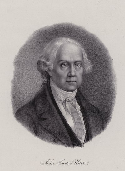 Johann Martin Usteri, schweizisk digter (gravering) af Swiss School