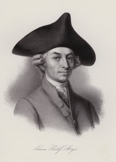 Johann Rudolf Meyer, schweizisk silkebåndsproducent og filantrop (gravering) af Swiss School