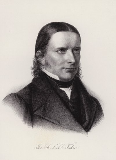 Josef Anton Sebastian Federer, schweizisk teolog, lærer og politiker (gravering) af Swiss School