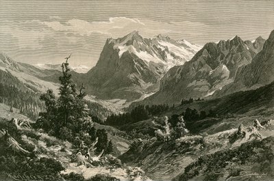I nærheden af Grindelwald, Berner Oberland af Swiss School