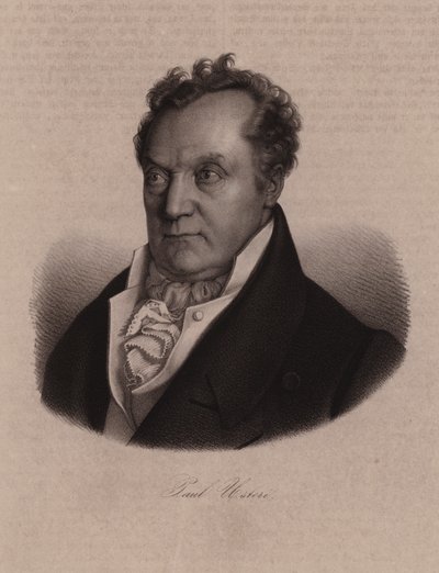 Paul Usteri, schweizisk læge, botaniker og politiker (gravering) af Swiss School