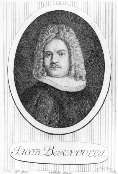 Portræt af Jacques Bernoulli (1654-1705) af Swiss School