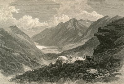 Scene i Poschiavo-dalen, det sydlige Grisons af Swiss School