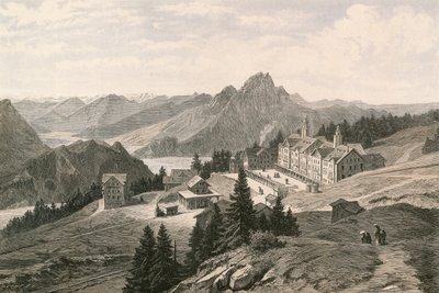 Rigi-Kaltbad, der ser mod Pilatus-bjerget af Swiss School