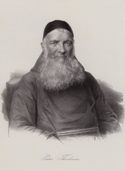 Theodosius Florentini, schweizisk præst og social reformator (gravering) af Swiss School