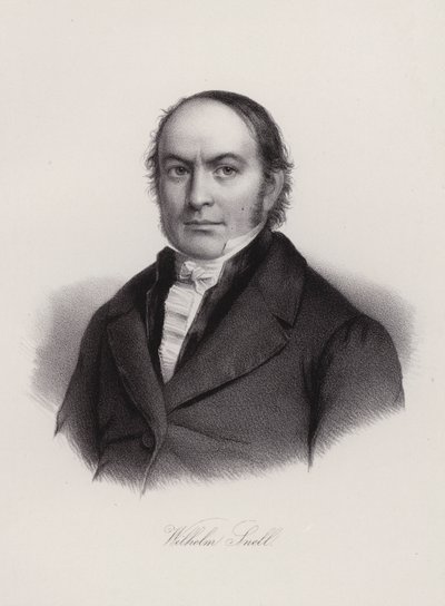 Wilhelm Snell, schweizisk professor og politiker (gravering) af Swiss School