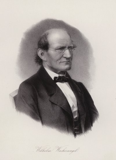 Wilhelm Wackernagel, tysk-schweizisk filolog (gravering) af Swiss School