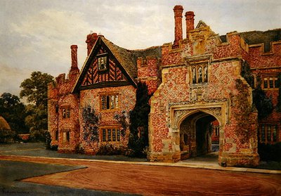 Compton Wynyates, Warwickshire (akvarel på papir) af Sydney Currie