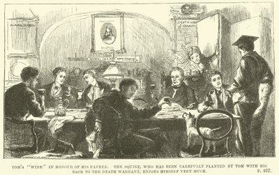 Illustration til Tom Brown i Oxford af Thomas Hughes (gravering) af Sydney Prior (after) Hall
