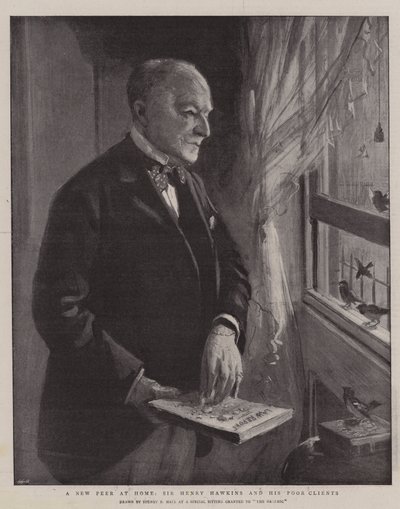 A New Peer at Home, Sir Henry Hawkins og hans fattige klienter af Sydney Prior Hall
