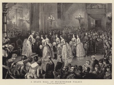Et statsbal i Buckingham Palace af Sydney Prior Hall