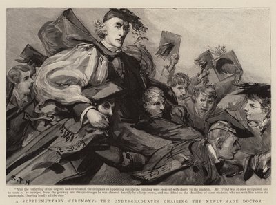 En supplerende ceremoni, hvor de studerende var formand for den nyuddannede læge af Sydney Prior Hall