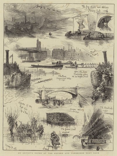 En kunstners noter ved Oxford og Cambridge Boat Race af Sydney Prior Hall