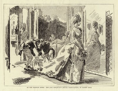 På tegnestuen, den sidste refleksion før præsentation af Sydney Prior Hall