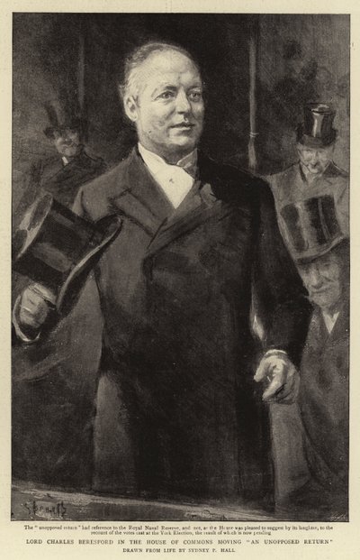 Lord Charles Beresford i Underhuset flytter en uophørlig tilbagevenden af Sydney Prior Hall