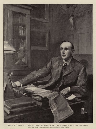 Lord Hopetoun, første generalguvernør for det australske samvelde af Sydney Prior Hall