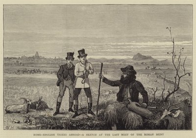 Rom, engelske tigre i udlandet, en skitse ved den romerske jagts sidste møde af Sydney Prior Hall