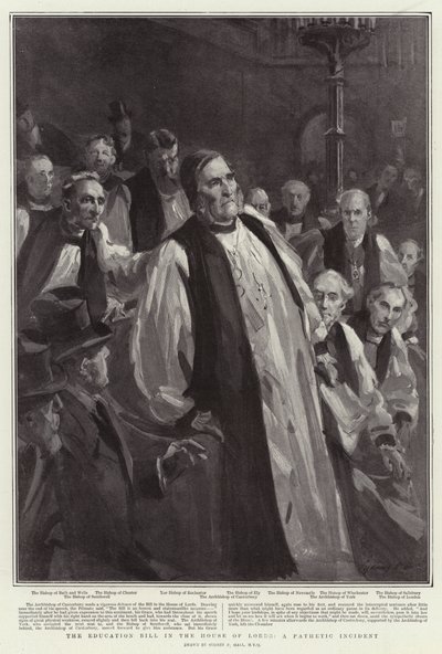 Uddannelsesloven i House of Lords, en patetisk hændelse af Sydney Prior Hall