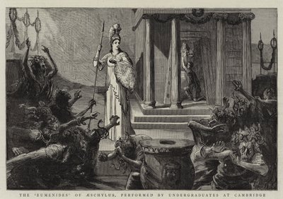 The Eumenides of Aeschylus, udført af studerende ved Cambridge af Sydney Prior Hall