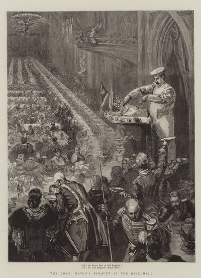 Overborgmesterens banket i Guildhall af Sydney Prior Hall