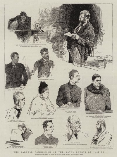 Parnell-kommissionen ved Royal Courts of Justice af Sydney Prior Hall