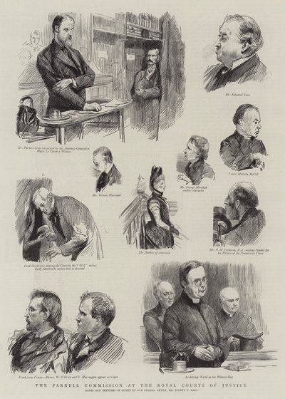 Parnell-kommissionen ved Royal Courts of Justice af Sydney Prior Hall