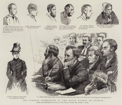 Parnell-kommissionen ved Royal Courts of Justice af Sydney Prior Hall