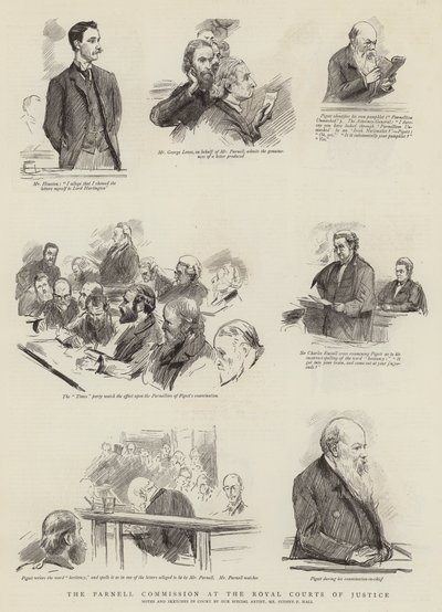 Parnell-kommissionen ved Royal Courts of Justice af Sydney Prior Hall