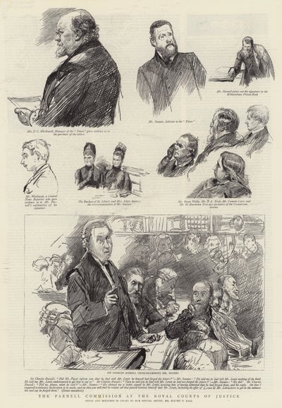 Parnell-kommissionen ved Royal Courts of Justice af Sydney Prior Hall