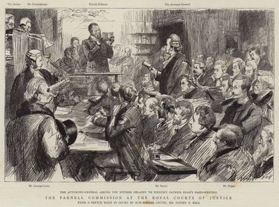 Parnell-kommissionen ved Royal Courts of Justice af Sydney Prior Hall
