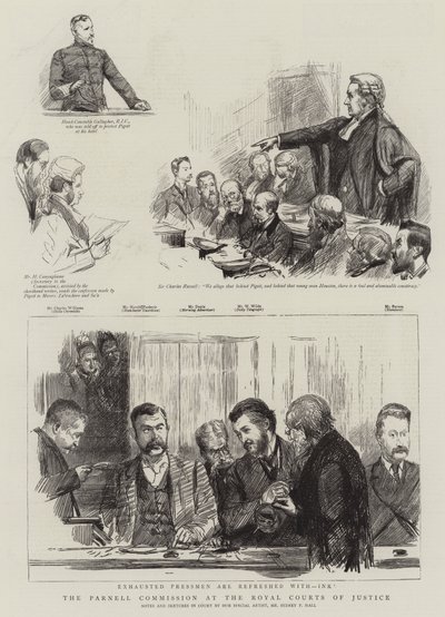 Parnell-kommissionen ved Royal Courts of Justice af Sydney Prior Hall