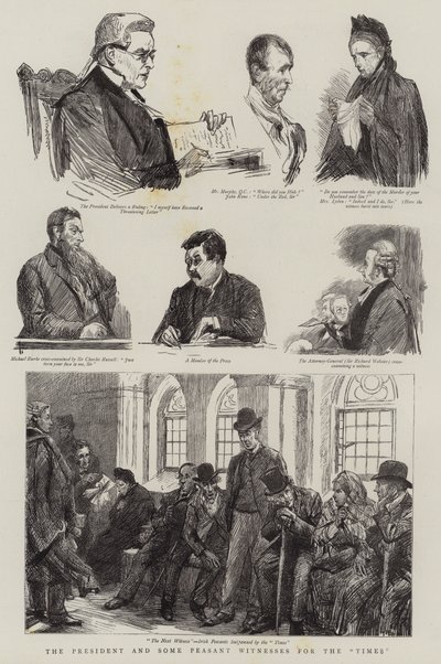 Præsidenten og nogle bondevidner til The Times af Sydney Prior Hall