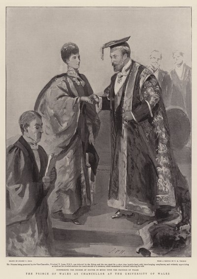 Prinsen af Wales som kansler ved University of Wales af Sydney Prior Hall