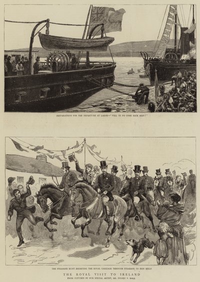 Det kongelige besøg i Irland af Sydney Prior Hall