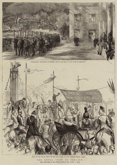 Det kongelige besøg i Irland af Sydney Prior Hall