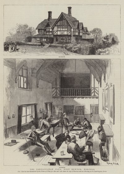 Sandringham Club, West Newton, Norfolk af Sydney Prior Hall