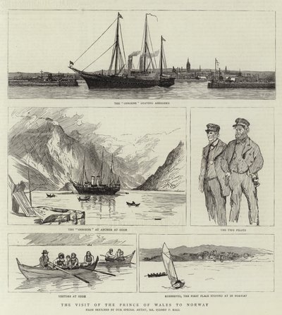 Besøg af prinsen af Wales i Norge af Sydney Prior Hall