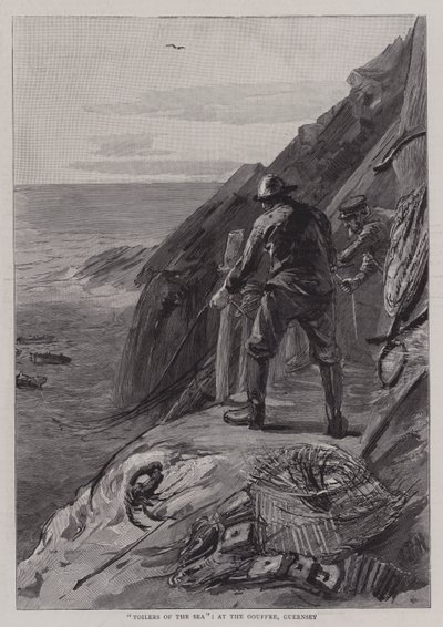 Toilers of the Sea, på Gouffre, Guernsey af Sydney Prior Hall
