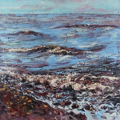 Fresh and Breezy, 2021 (olie på lærred) af Sylvia Paul