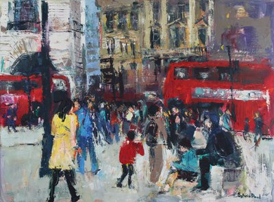 London People, 2024 (akryl) af Sylvia Paul