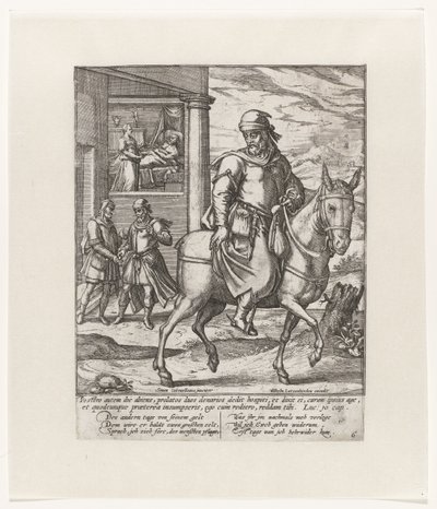 Den barmhjertige samaritaner betaler kroejeren Lignelse om den barmhjertige samaritaner (serietitel) af Symon Novelanus