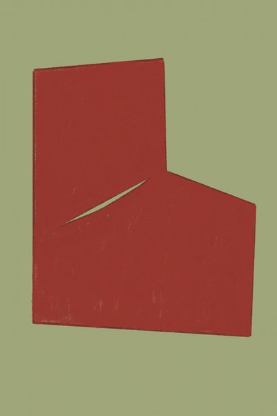Minimal Red Slit af THE MIUUS STUDIO