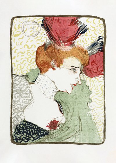 Buste af Mademoiselle Lender (1895) af TOULOUSE LAUTREC