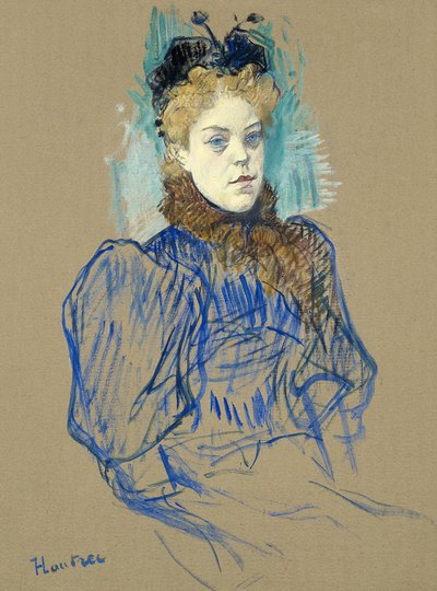 Portræt af May Milton (1895) af TOULOUSE LAUTREC